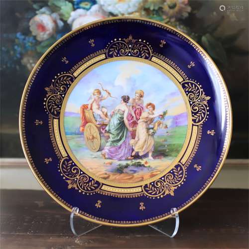 A British Famille-Rose Porcelain Plate