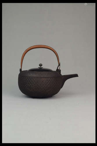 A Japanese Iron Tea Pot