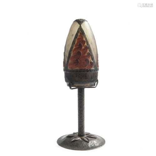 Gabriel Argy Rousseau, Small table lamp 'Feuilles'…