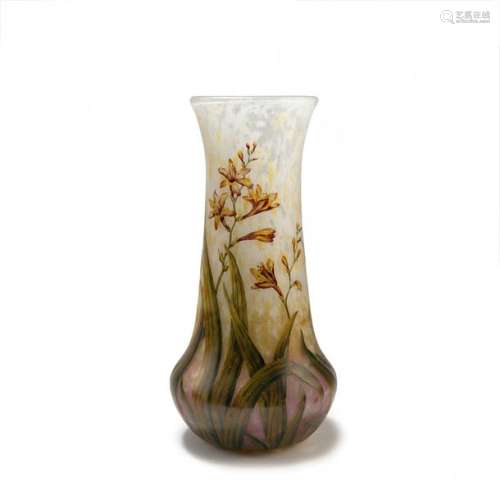 Daum Freres, Nancy , 'Montbretias' vase, 1905 10
