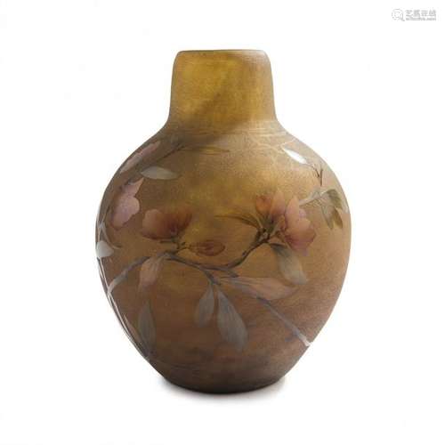 Daum Freres, Nancy, Vase 'Cognassier du Japon', 19…