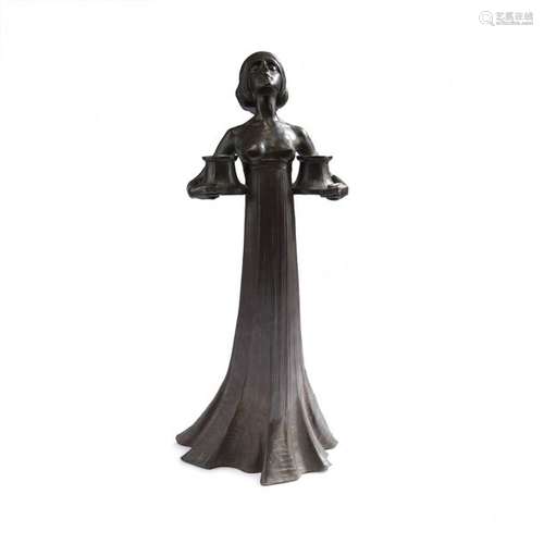 Gustav Gurschner, Candlestick, c. 1902 04