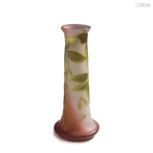 Emile Galle, Nancy, Vase 'Erable a feuilles de fre…