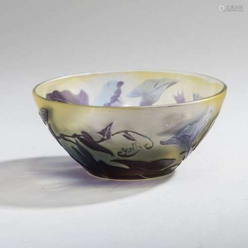 Etablissements Galle, Nancy, Bowl 'Liseron', 1920s…