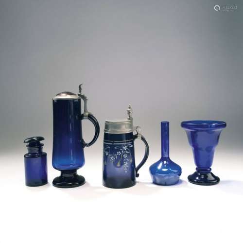 Jean Beck, Munich, e.A., Mixed lot of glassware, 5…