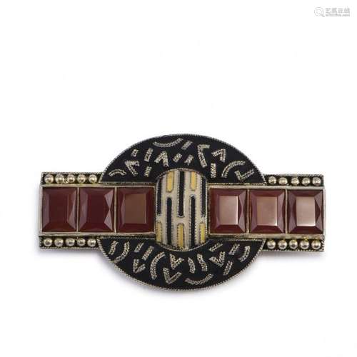 Theodor Fahrner, Pforzheim, Brooch, c. 1930