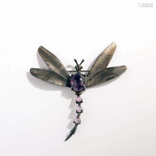 Hobé, USA, Dragonfly brooch, c. 1935