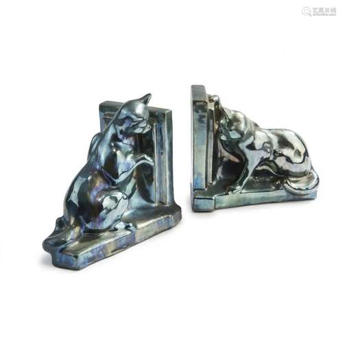 Alphonse Cytere, Rambervillers , Two bookends 'Cat…