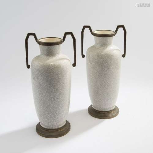 Louis Lourioux, Foecy, Two vases, 1920s