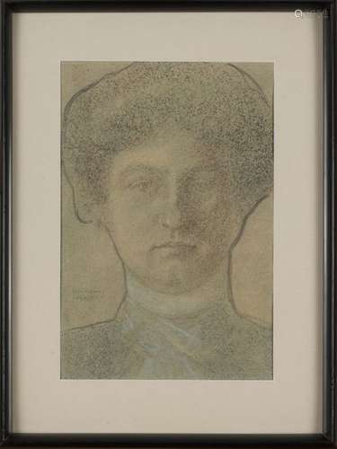 Koloman Moser, Drawing 'Portrait of a Woman'