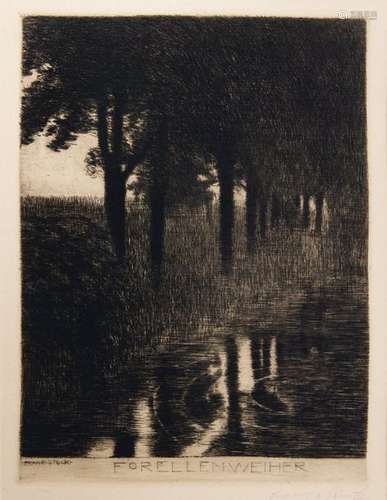 Franz von Stuck, 'Forellenweiher', c. 1890/91