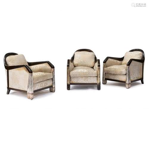 Jallot, Léon, Three armchairs 'Normandie', c. 1935