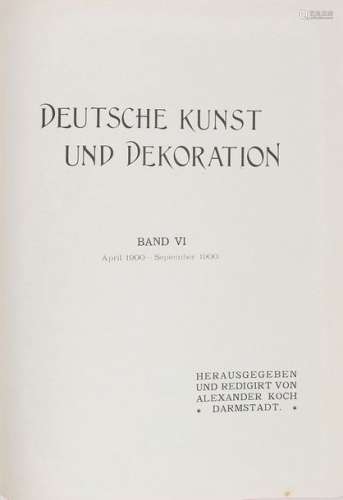 Specialised Literature, Deutsche Kunst und Dekorat…