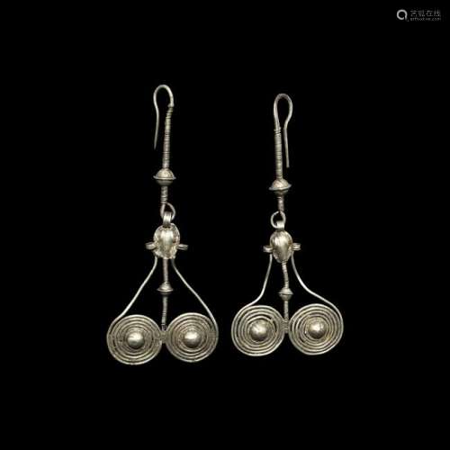 Parthian Silver Earrings