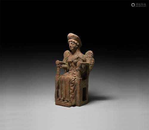 Greek Seated Artemis Figurine