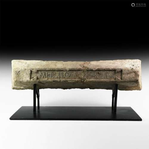 Roman Lead Ingot with Inscription