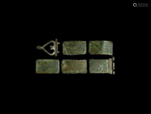 Roman Military Belt Plate Set with Buckle