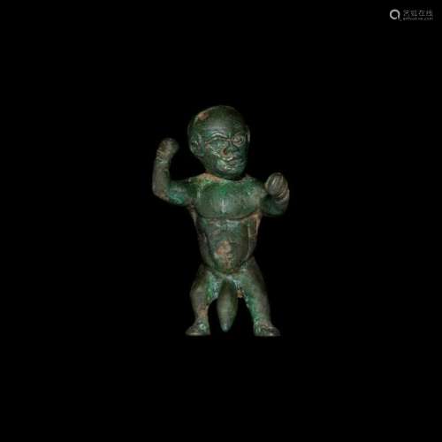 Roman Boxer Dwarf Figurine