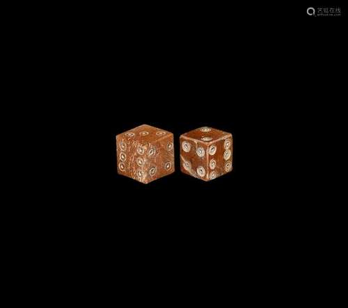 Roman Bone Dice Pair