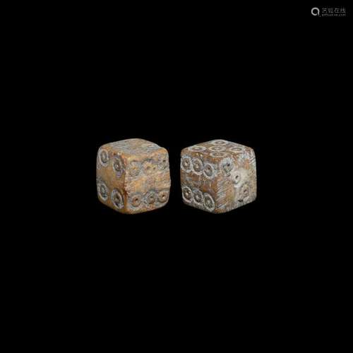 Roman Bone Dice Pair