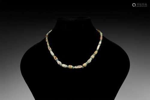 Roman Mixed Glass Bead Necklace