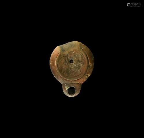 Roman Oil Lamp with Medusa