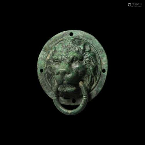 Roman Lion Door Handle Plate