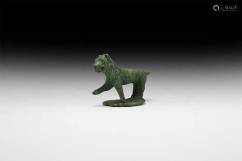Roman Prowling Lion Statuette