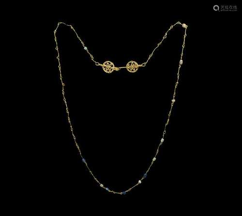 Roman Gold Chain with Beads