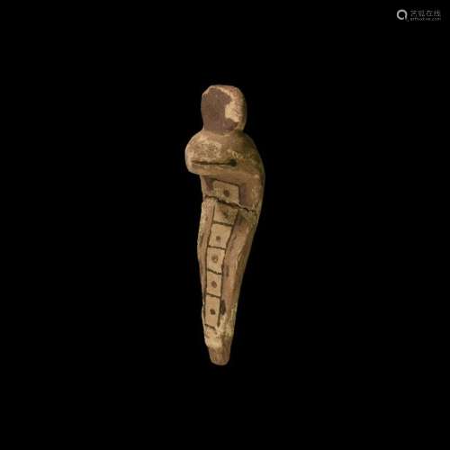 Romano-Egyptian Painted Uraeus