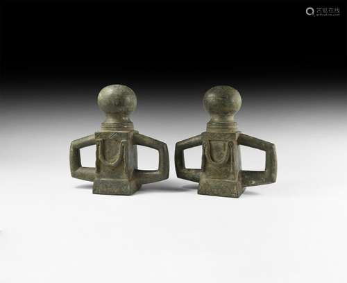 Large Roman Chariot Fitting Pair