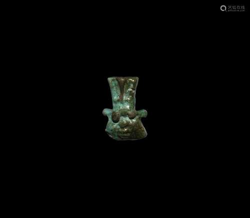 Egyptian Head of Bes Amulet