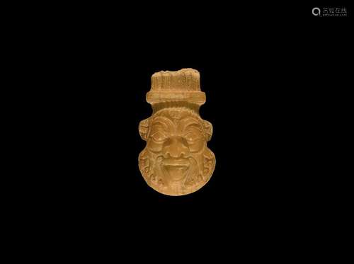 Egyptian Bone Bes Amulet