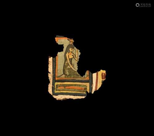 Egyptian Cartonnage with Kneeling Nephthys