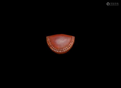 Egyptian Carnelian Purse Bead Amulet