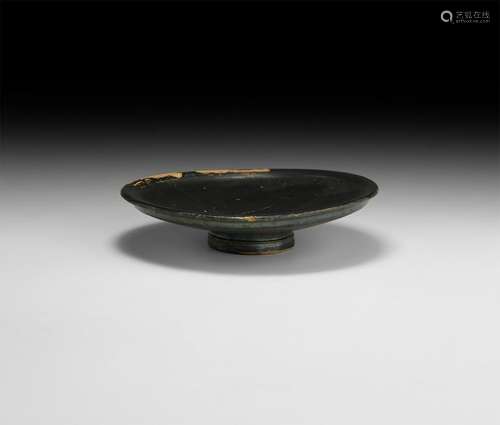 Greek Blackware Plate