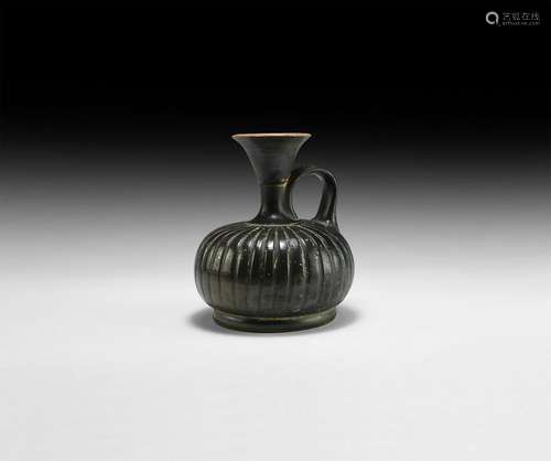 Greek Blackware Lekythos