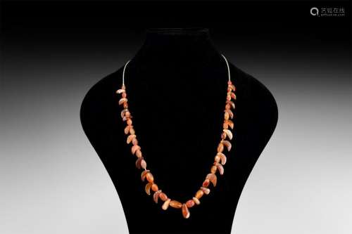 Greek Carnelian Bead Necklace String