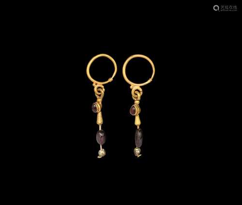 Roman Gold Earring Pair