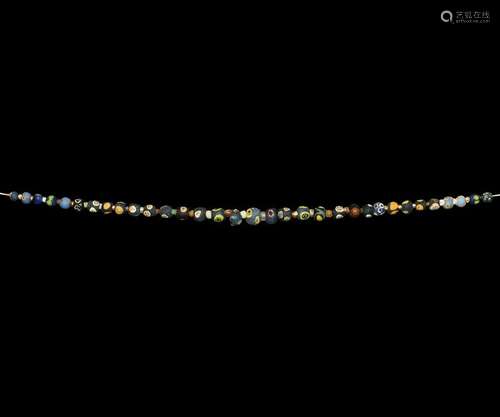 Roman Millefiori Glass Bead Necklace String