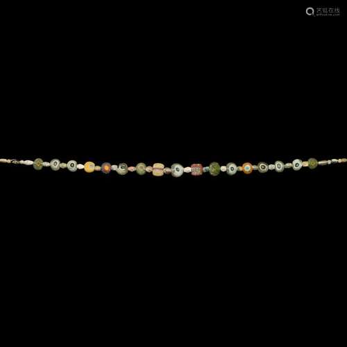 Roman Millefiori Glass Bead Necklace String