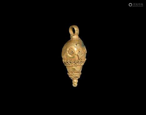 Roman Gold Filigree Pendant