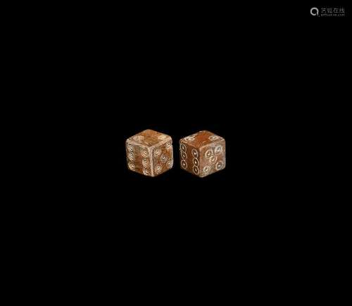 Roman Bone Dice Pair