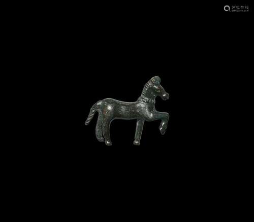 Roman Prancing Horse Figure