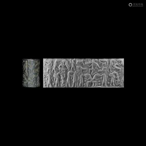 Cappadocian Cylinder Seal with Contest Scenes