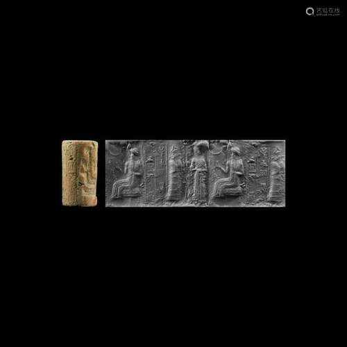 Babylonian Cylinder Seal for Dumu ur-dmes Son of Ur-Mes