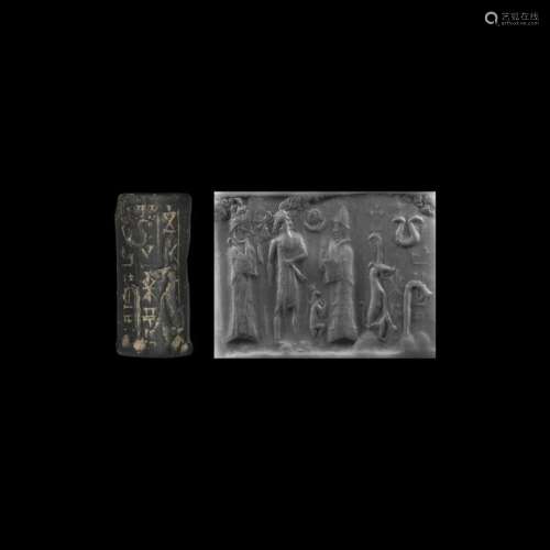 Western Asiatic Cylinder Seal with Presentation Scene