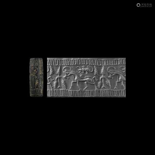 Western Asiatic Cylinder Seal with Animals