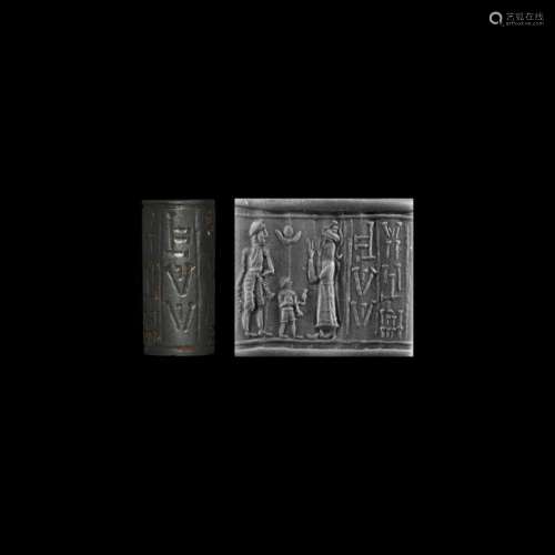 Western Asiatic Cylinder Seal with Presentation Scene