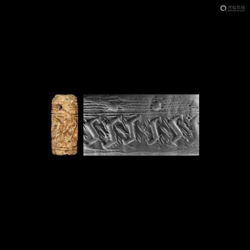 Western Asiatic Cylinder Seal with Animals